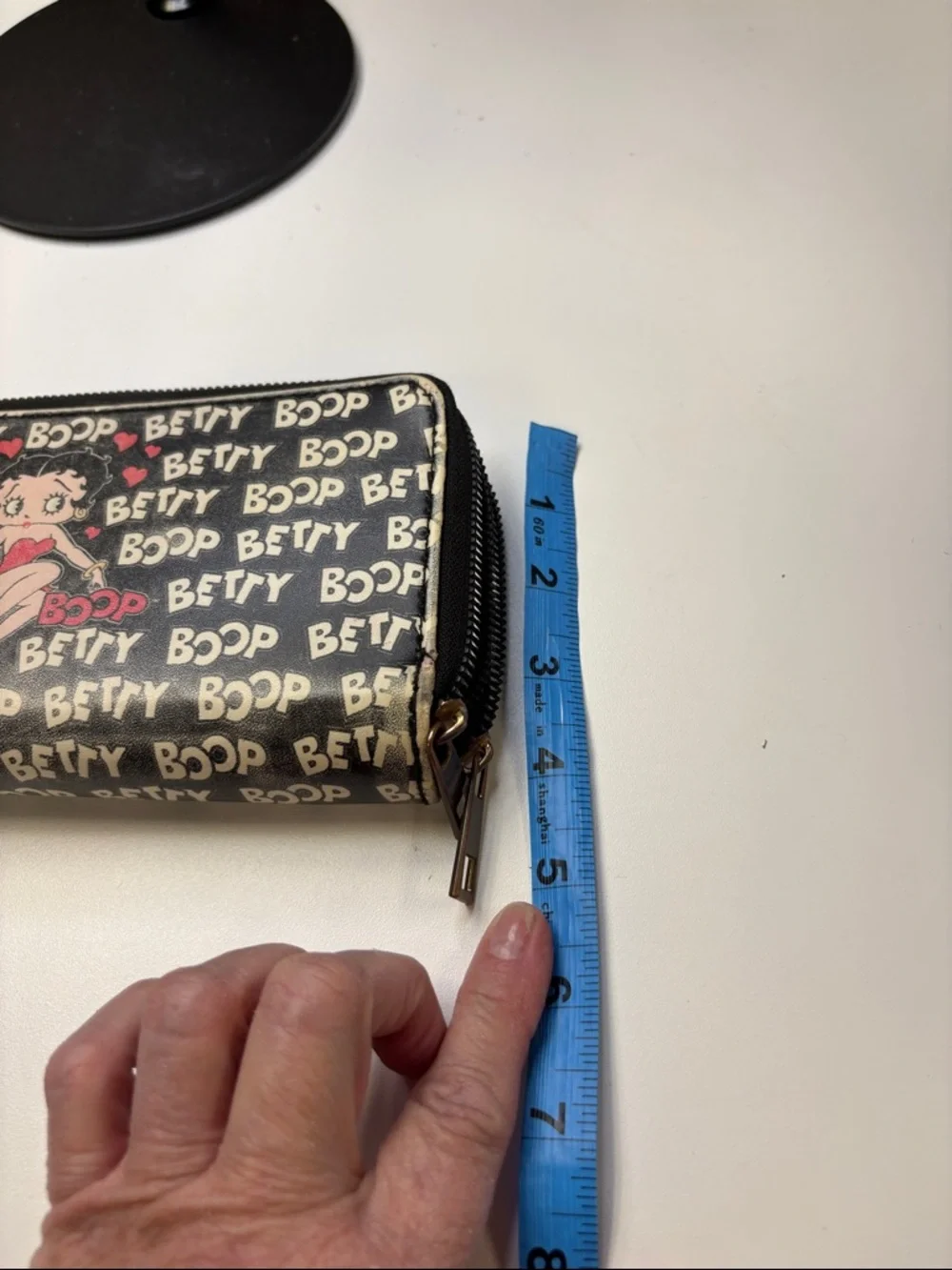 Betty Boop Black Wallet with Pink Accent Character